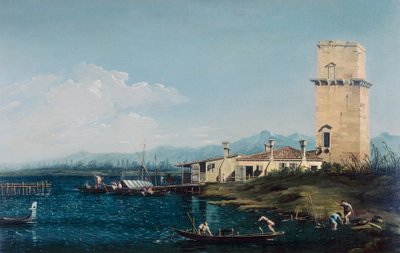 The Tower of Marghera by Antonio school of Canaletto